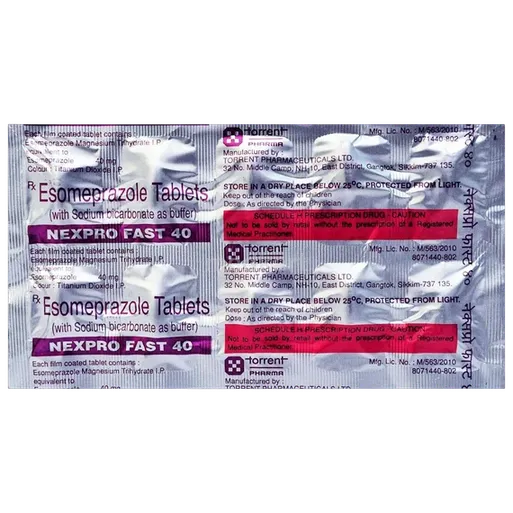 nexpro fast 40mg tablet 10's